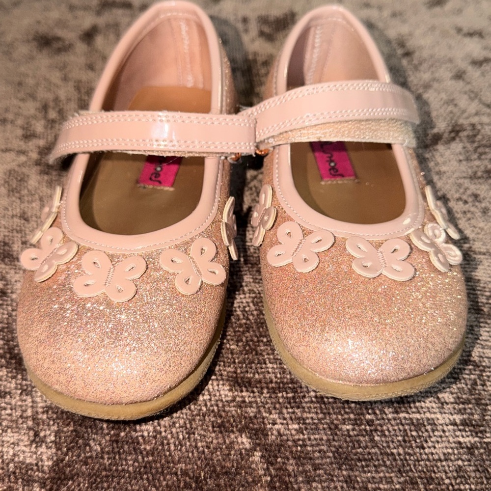 Rachel Shoes Pink Glitter Dress Shoes